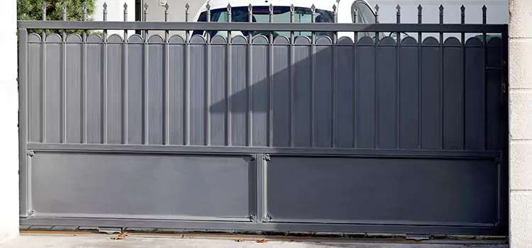 Metal Driveway Gate Installation Normal