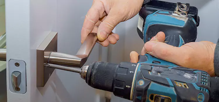 Security Door Lock Installation Normal
